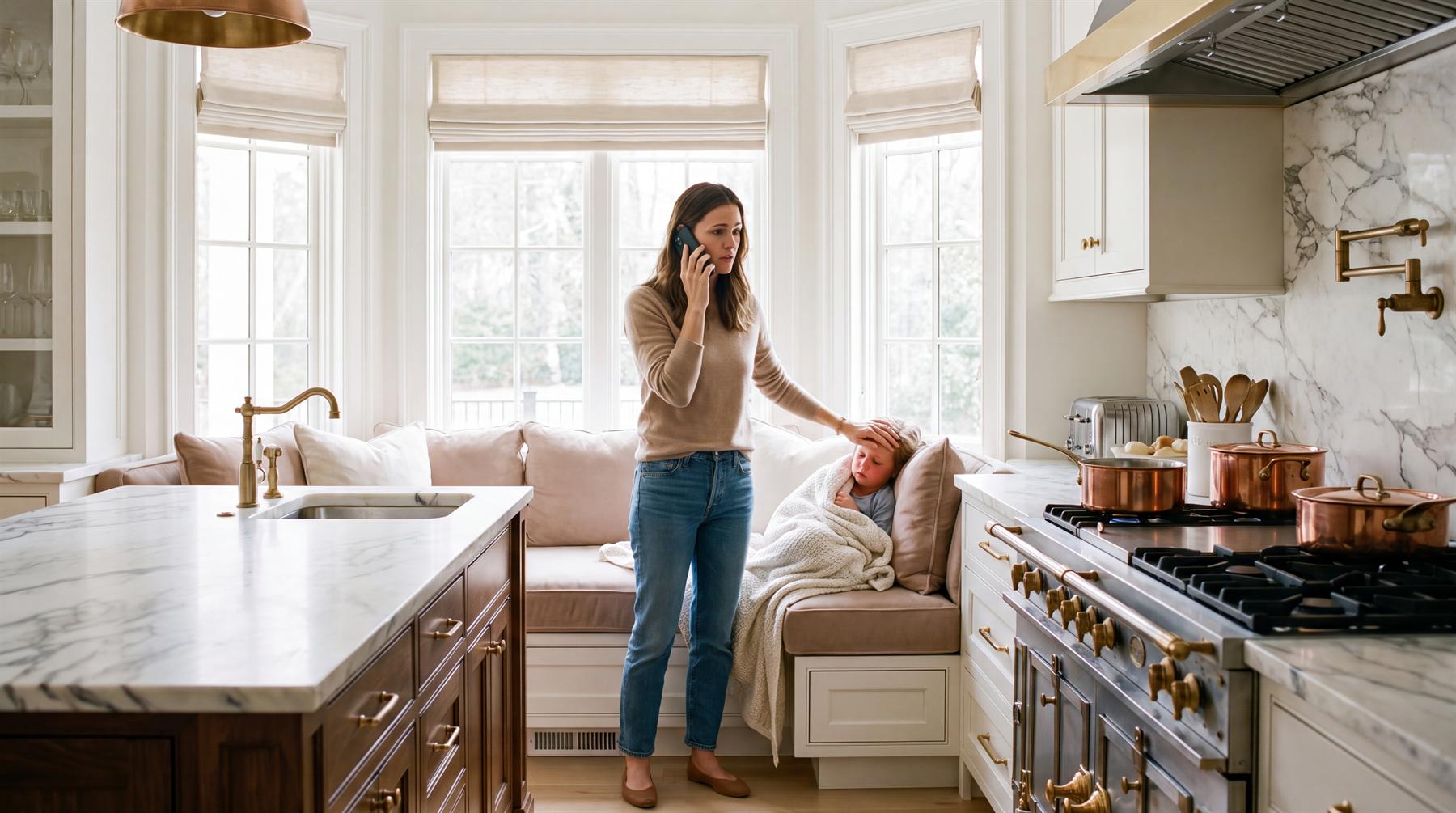 Parent calling the practice after hours while caring for a child